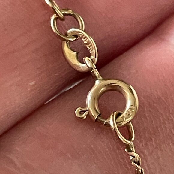 Beautiful 10Kt Gold Necklace 18" 2.23g Vintage - Picture 4 of 8